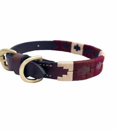 BR Polo Dog Collar (Dark Brown,Chocolate,Beige)