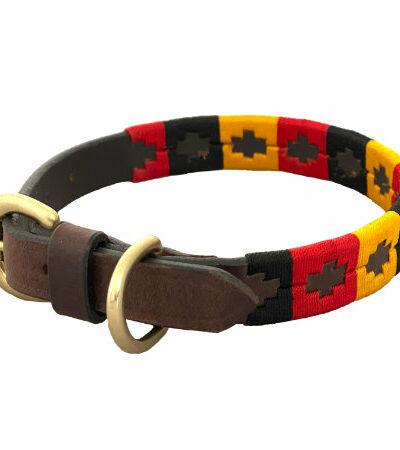 BR Polo Dog Collar (Red, Black, Yellow)