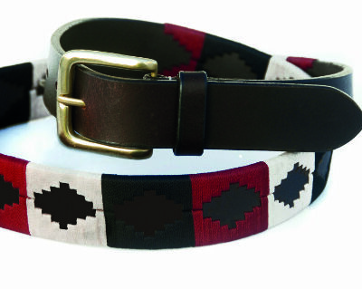 DANTE Polo Belt (Red-Black-Off White)