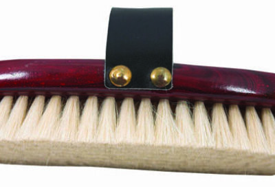 Body Brush Soft Goat Hair with Leather Strap