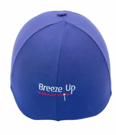 Breeze Up Lycra Hat Cover Navy (BUTTON top)