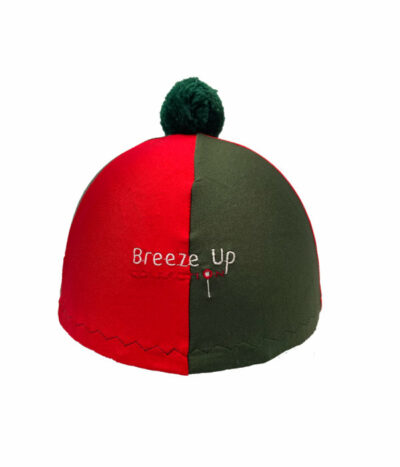 Breeze Up Lycra Hat Cover Two Tone Green/Red