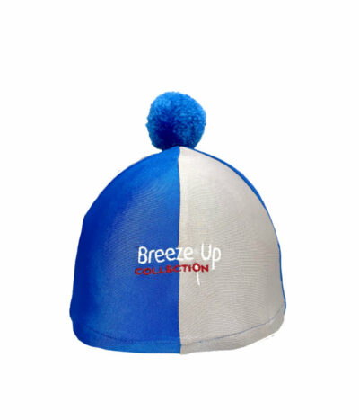 Breeze Up Lycra Hat Cover Two Tone Grey/Royal Blue