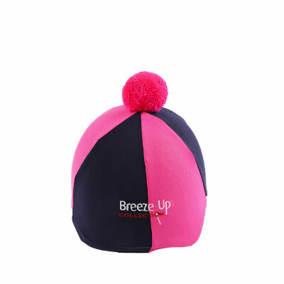 Breeze Up Lycra Hat Cover Two Tone Navy/Pink