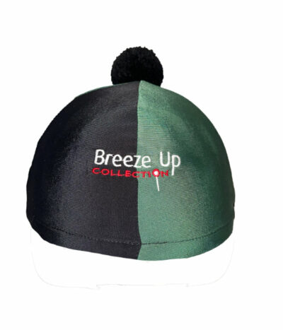 Breeze Up Lycra Hat Cover Two Tone Black/Green