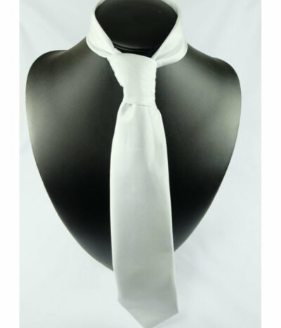 Adult Show Jumping Tie Satin White