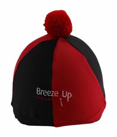 Breeze Up Lycra Hat Cover Two Tone Black/Red