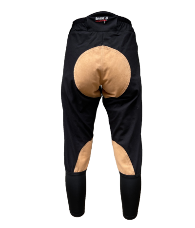 Breeze Up 3/4 length EXERCISE Breeches Black (Gold)